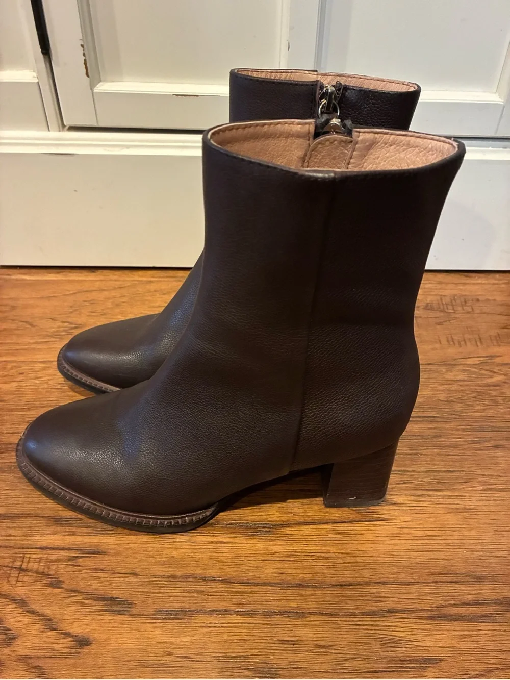 J.Jill Brown Leather Ankle Boots - size 7